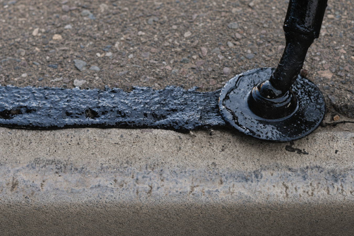 Asphalt crack sealing
